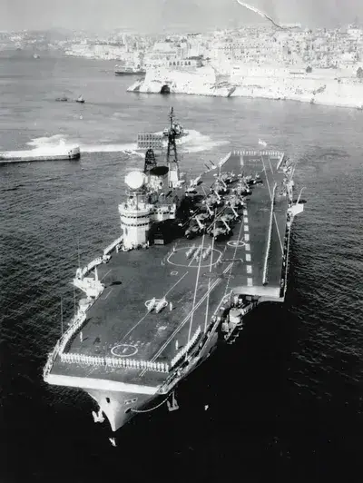 Eagle Leaving Malta